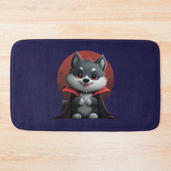 Item preview, Halloween Wolf – Cute vampire puppy in Dracula costume designed and sold by Meiersbeste.