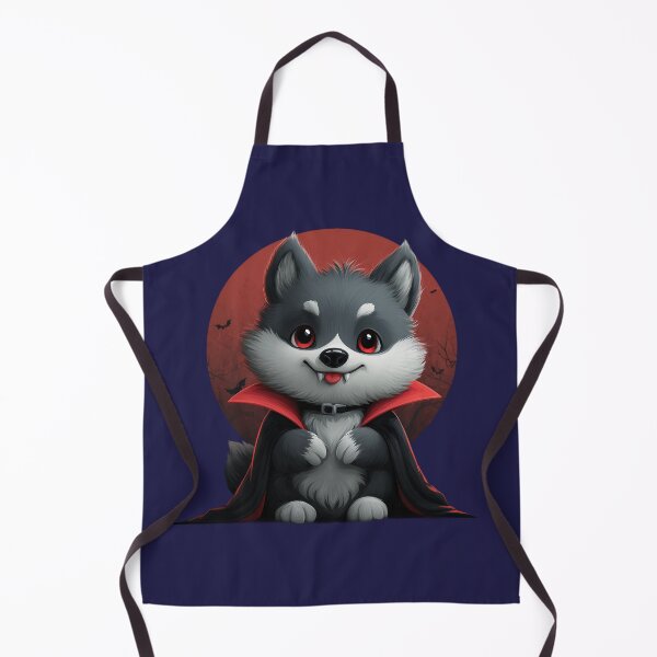 Item preview, Halloween Wolf – Cute vampire puppy in Dracula costume designed and sold by Meiersbeste.