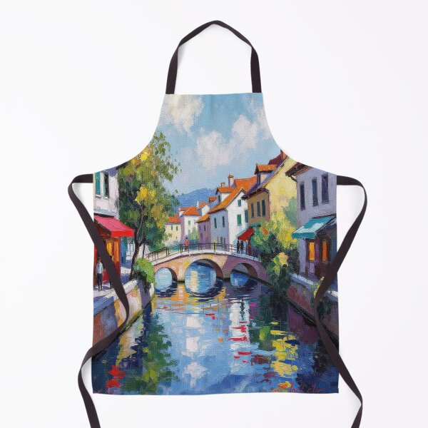 Item preview, River Village – happy little trees, blooming colors & peaceful skies designed and sold by FotoworldEdel.