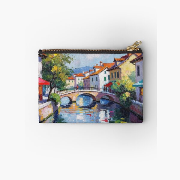Item preview, River Village – happy little trees, blooming colors & peaceful skies designed and sold by FotoworldEdel.