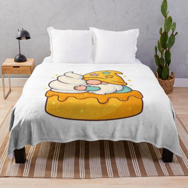 Item preview, Gnome Hugging Whipped-Cream Swirl on Butterscotch Cake – Cute Dessert Tee designed and sold by PrintCreations9.