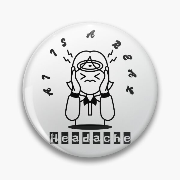 Item preview, AI Is a Real Headache Abstract Design designed and sold by NxtGenDesigns.