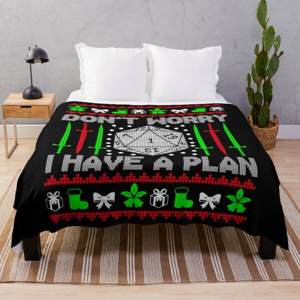 Item preview, Don't Worry I have Plan Christmas D20 Ugly Tabletop Sweaters Swea		 designed and sold by ibseuemilhak.