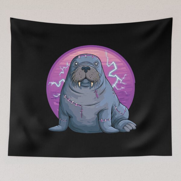 Item preview, Halloween Walrus – Funny Frankenstein Monster Design designed and sold by Meiersbeste.