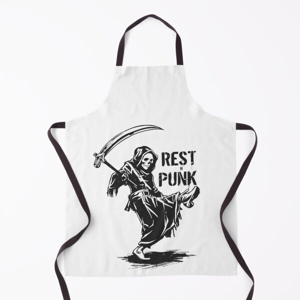 Item preview, dancing Grim reaper "rest in punk" designed and sold by PunkdUpPrints.