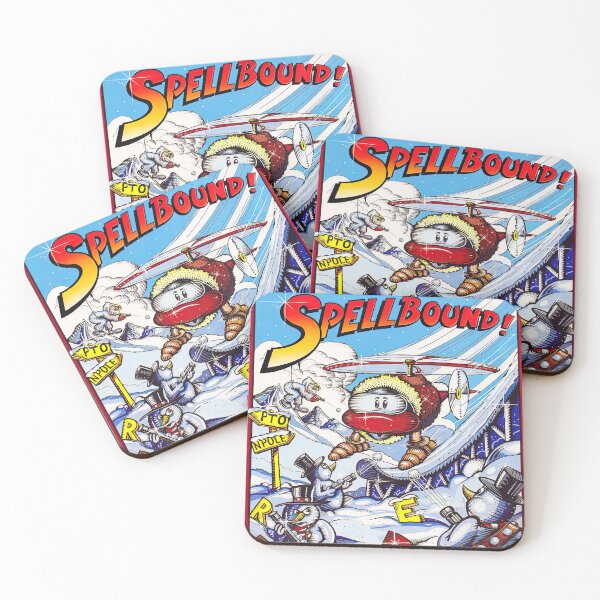 Artikelvorschau, Spellbound Amiga Retro-Spiel-Cover-Art entworfen und verkauft von Retr0Tshirts.
