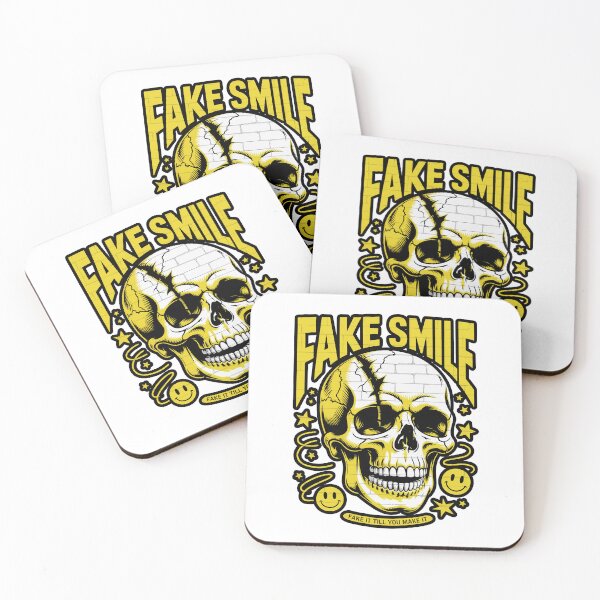 Item preview, Fake Smile Skull Graffiti Streetwear Design designed and sold by MonkiFlipp.