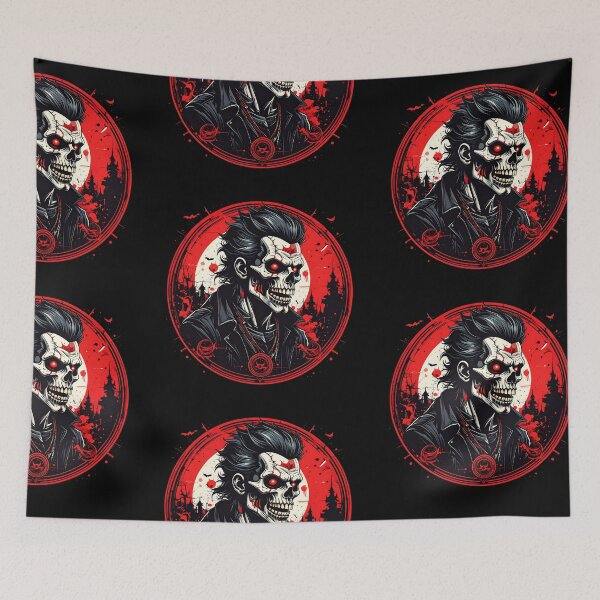 Item preview, Skull Punk | Halloween Time | Dark Scary designed and sold by monkeybusiness.pt.