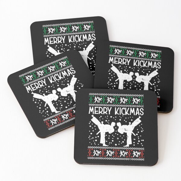 Item preview, Merry Kickmas Ugly Christmas Karate Jiu Jitsu Martial 	 		 designed and sold by bejtiwiemert.