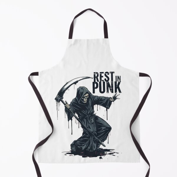Item preview, dancing Grim reaper "rest in punk" designed and sold by PunkdUpPrints.