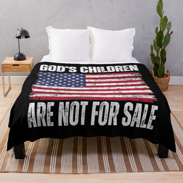 Item preview, God's Children are Not For Sale US Flag Christian designed and sold by spicekrampon.