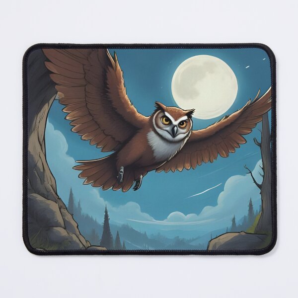 Item preview, Owl Jolson Flying Against the Full Moon designed and sold by SweetRossel.
