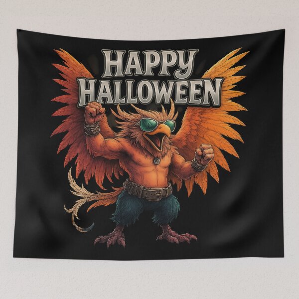 Item preview, Muscular Griffin with Sunglasses Halloween Art designed and sold by Daagath.