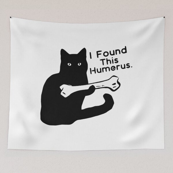 Item preview, Pun Joke - I Found This Humerus - Humorous Cat Lover 	 		 designed and sold by orninajeymym.