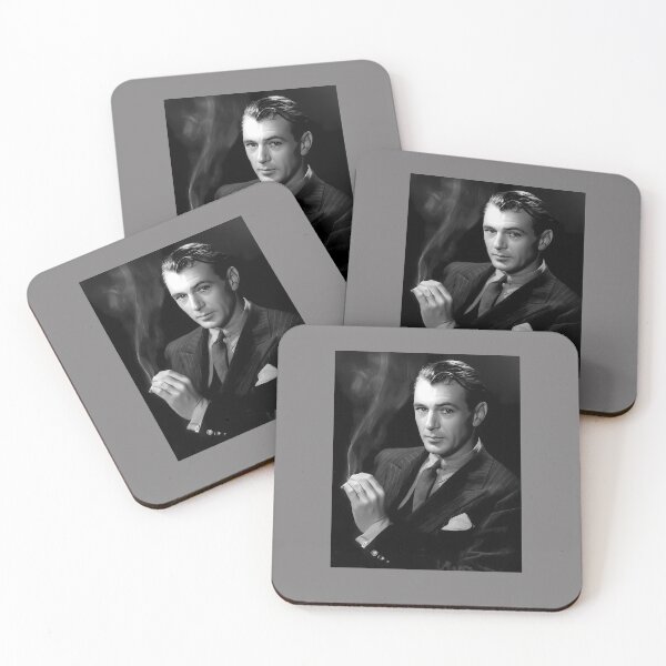 Item preview, GARY-COOPER-SMOKING-A-CIGARETTE-BLACK-AND-WHITE-VINTAGE-PHOTO designed and sold by ZenithVesper.