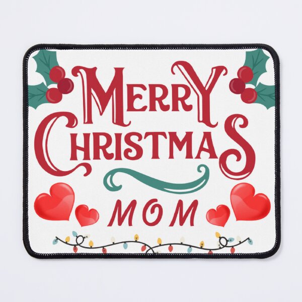 Item preview, Merry Christmas Mom – Watercolor Cozy Festive T-shirt Design designed and sold by Sukree.m.
