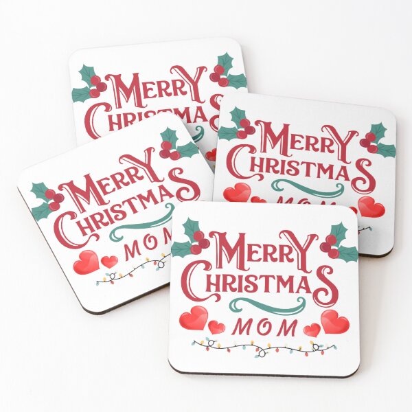 Item preview, Merry Christmas Mom – Watercolor Cozy Festive T-shirt Design designed and sold by Sukree.m.