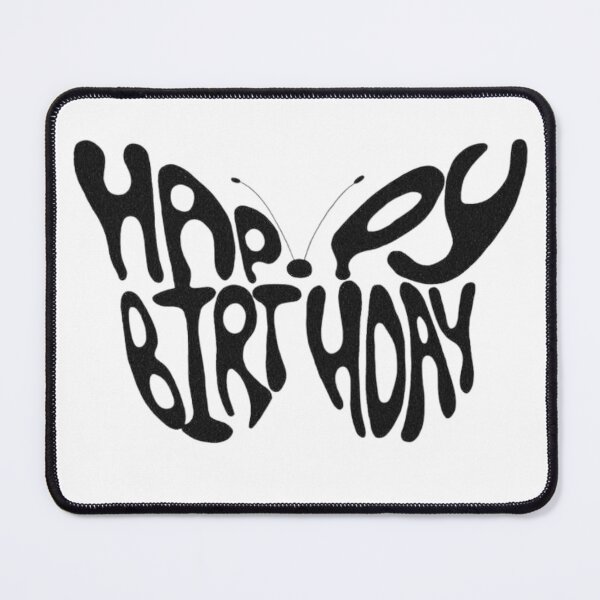 Item preview, Happy Birthday Butterfly Typography Design designed and sold by FloraMyst.
