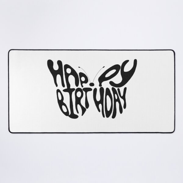 Item preview, Happy Birthday Butterfly Typography Design designed and sold by FloraMyst.