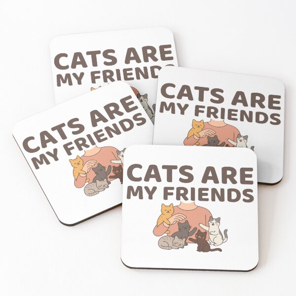 Item preview, Cats are my friends designed and sold by SnorkleSupply.