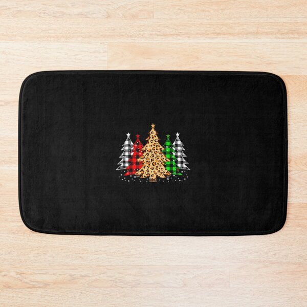Item preview, Red Plaid Leopard Christmas Trees 	 		 designed and sold by pacahchitimi.