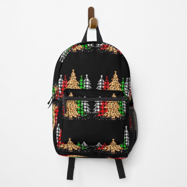 Item preview, Red Plaid Leopard Christmas Trees designed and sold by pacahchitimi.