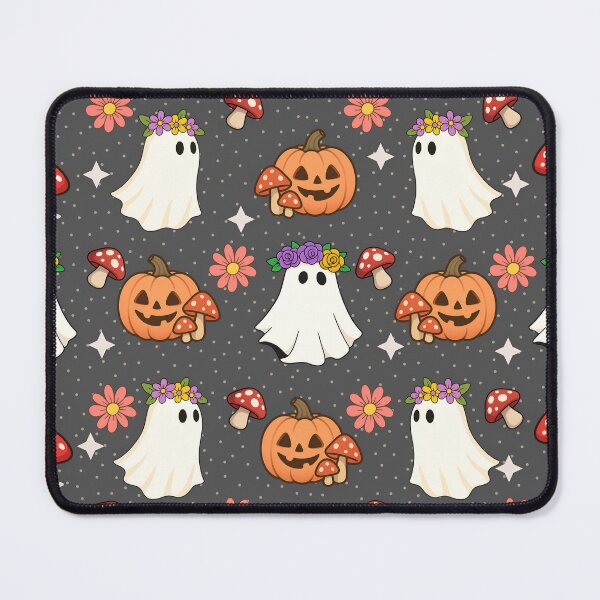 Item preview, Vintage Halloween Cute Ghosts Mushrooms Jack-o-Lanterns and Skulls designed and sold by RowanDraco.