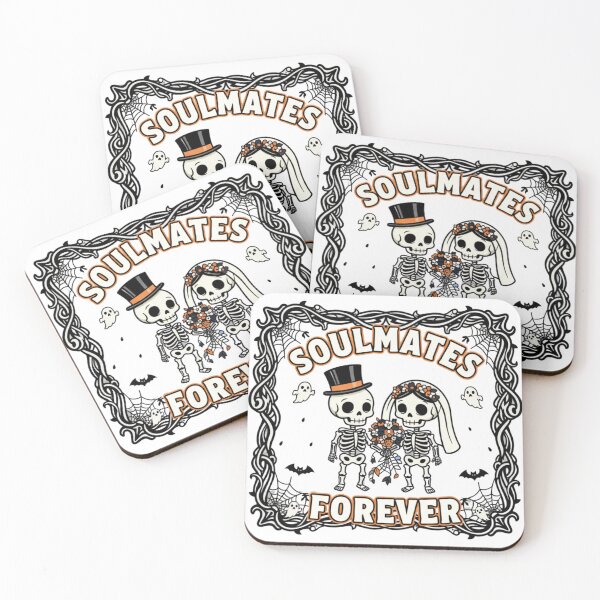 Item preview,  Spooky Skeletons Soulmates Forever Design designed and sold by Silent Watch Threads..