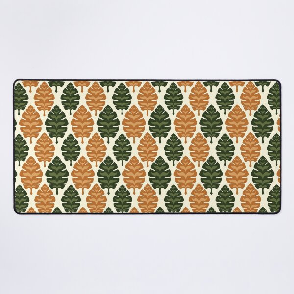 Item preview, Vintage leaf seamless fabric pattern with natural green and brown tropical ornamental botanical textile background design designed and sold by Jukclassic.