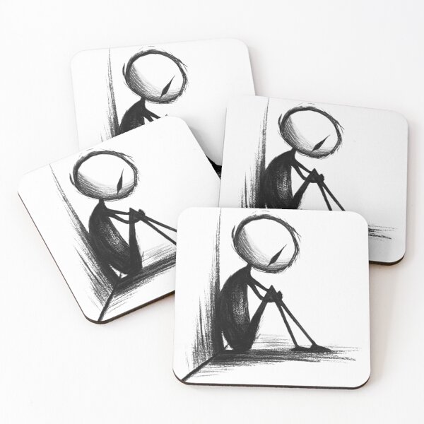 Item preview, Lost in Thought – Minimalist Dark Art Design designed and sold by  Cativerse .