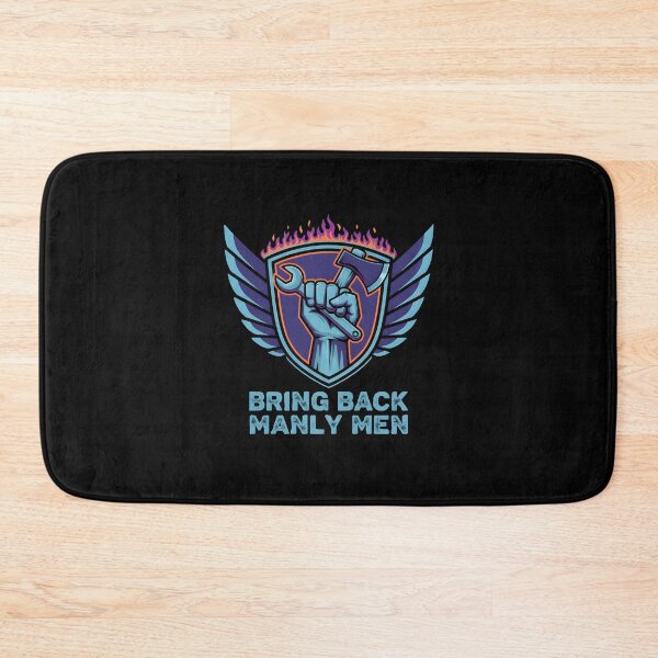 Item preview, "Bring Back Manly Men" - Blue Collar Heritage Emblem designed and sold by DMNindustries.
