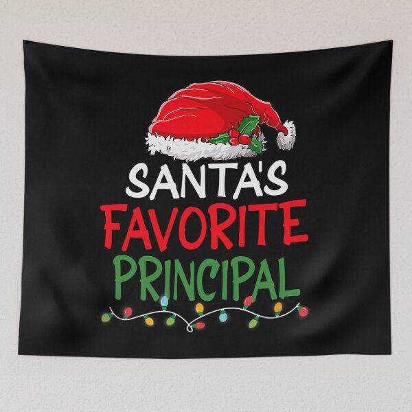 Item preview, Santa's Favorite Principal Christmas Santa Claus tree lights 		 designed and sold by onutachaikal.