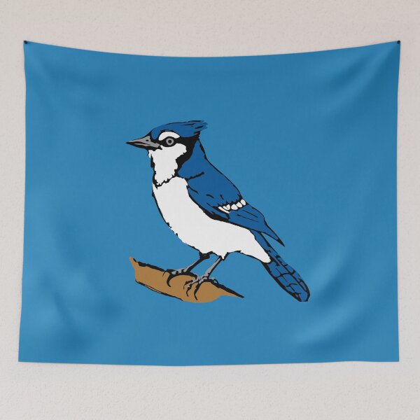Item preview, Blue Jay on Branch – Royal Blue Songbird designed and sold by donwillisjrart.