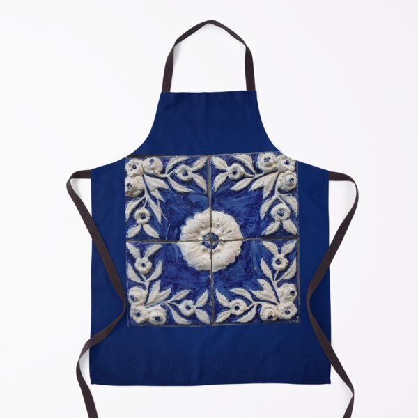 Item preview, antique blue tile designed and sold by TessAndre.