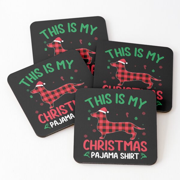 Item preview, Red Plaid Ugly This Is My Dachshund Dog Christmas Pajama 		 designed and sold by pacahchitimi.