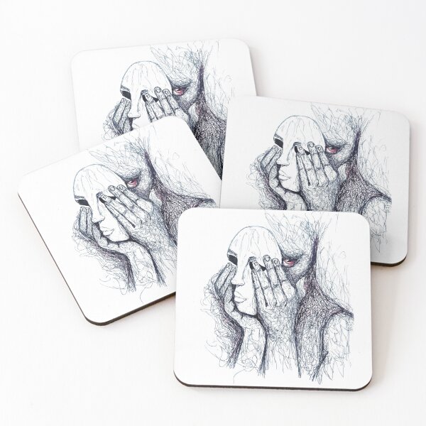Item preview, Behind the Mask – Emotional Abstract Art Design designed and sold by  Cativerse .