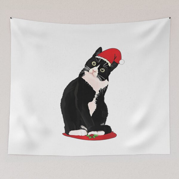 Item preview, Tuxedo Cat Christmas Santa Claus Snow Winter Costume 	 	 		 designed and sold by temsermaxienx.