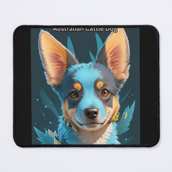 Item preview, Vibrant Australian Cattle Dog Illustration with Colorful Background designed and sold by KJ-Books.