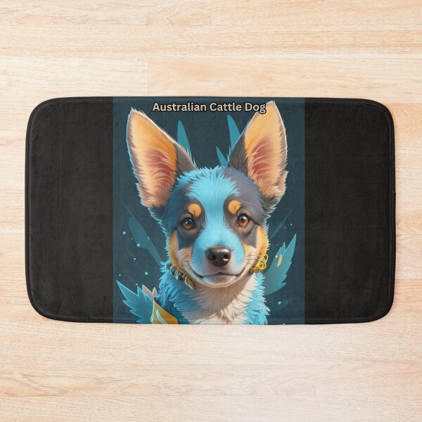 Item preview,  Vibrant Australian Cattle Dog Illustration with Colorful Background designed and sold by KJ-Books.