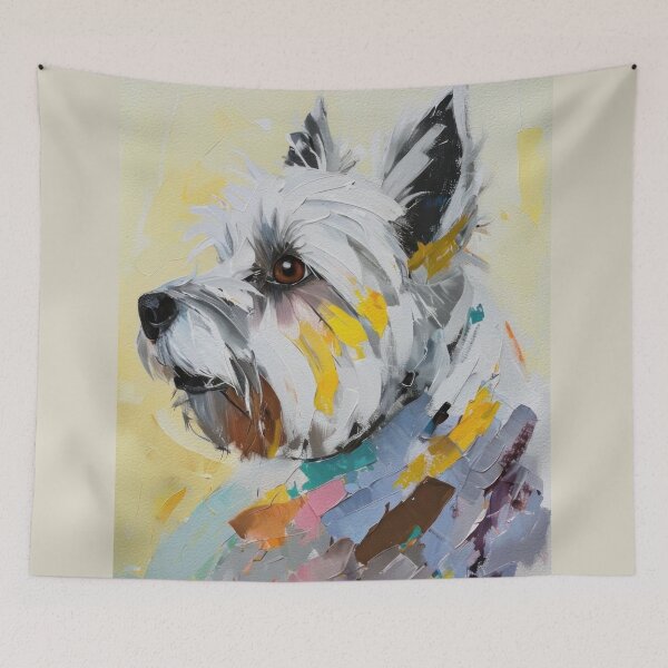 Item preview, Abstract Westie Profile designed and sold by caracatita75.