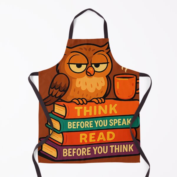 Item preview, Wise Owl with Books – Think and Read designed and sold by agearb.