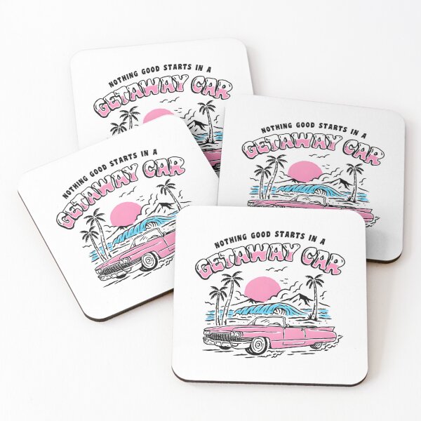 Item preview, Vintage Nothing Good in a Car Retro Getaway Car 		 designed and sold by jerbefrantip.