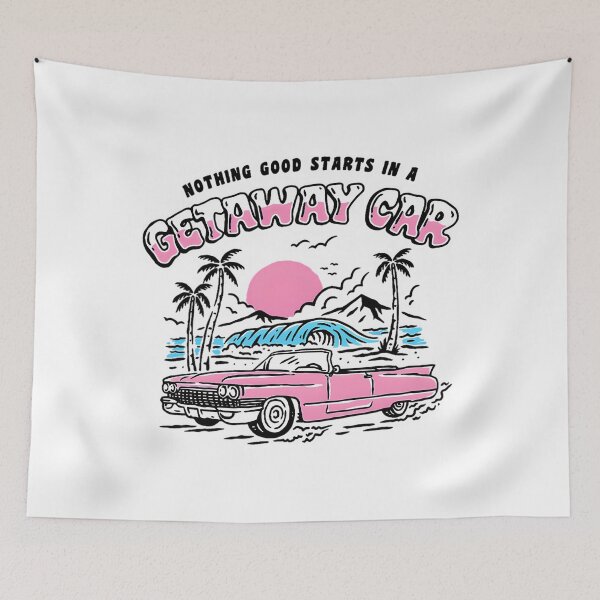 Item preview, Vintage Nothing Good in a Car Retro Getaway Car 		 designed and sold by jerbefrantip.