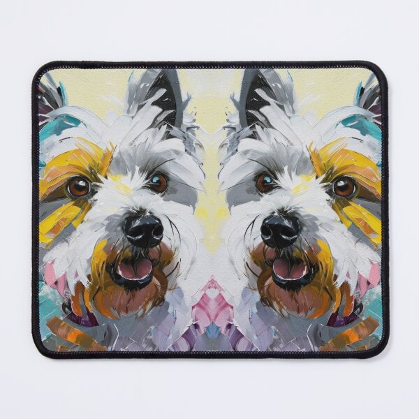 Item preview, Abstract Westie Portrait designed and sold by caracatita75.
