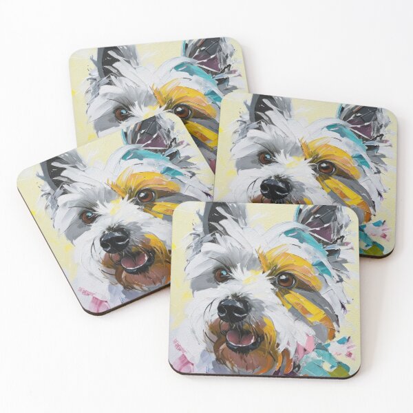 Item preview, Abstract Westie Portrait designed and sold by caracatita75.