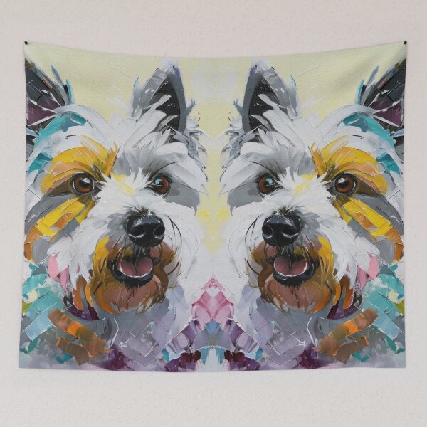 Item preview, Abstract Westie Portrait designed and sold by caracatita75.