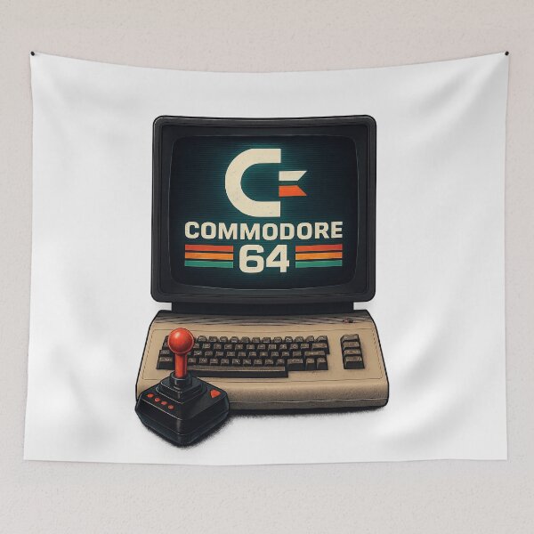 Item preview, Commodore 64 Retro Computer Vintage Logo designed and sold by Retr0Tshirts.