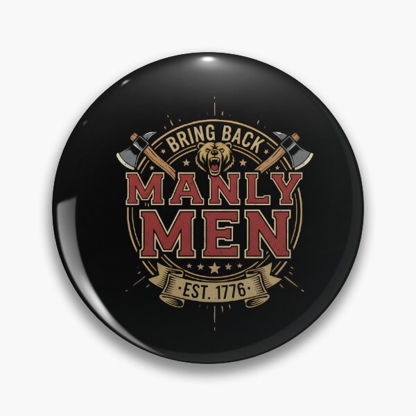 Item preview, Est. 1776 Heritage - "Bring Back Manly Men" Bear Emblem designed and sold by DMNindustries.