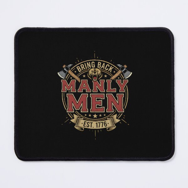 Item preview, Est. 1776 Heritage - "Bring Back Manly Men" Bear Emblem designed and sold by DMNindustries.