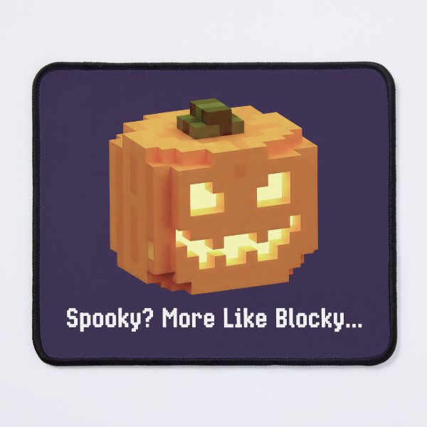 Item preview, Funny Halloween Jack-o’-Lantern in Block Art Form designed and sold by SplashTastic.